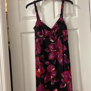 Allen B. by Allen Schwartz maxi dress red/purple/black floral